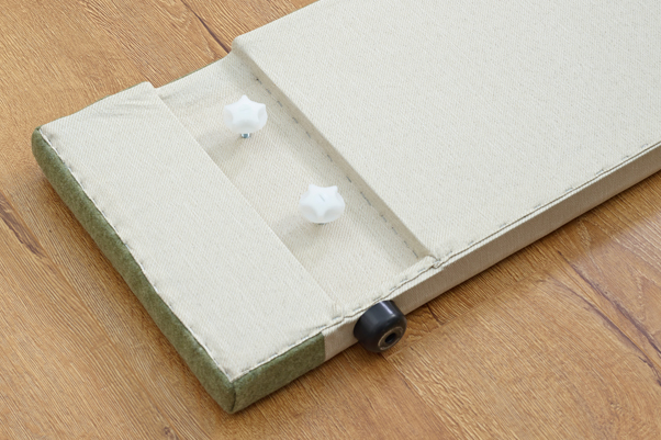 The Guernsey Practical Bed Base that can be assembled on site and fit through the tightest of access points