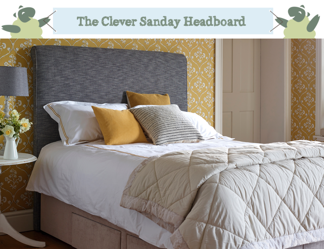 Sanday Floor Standing Rolled Back Headboard