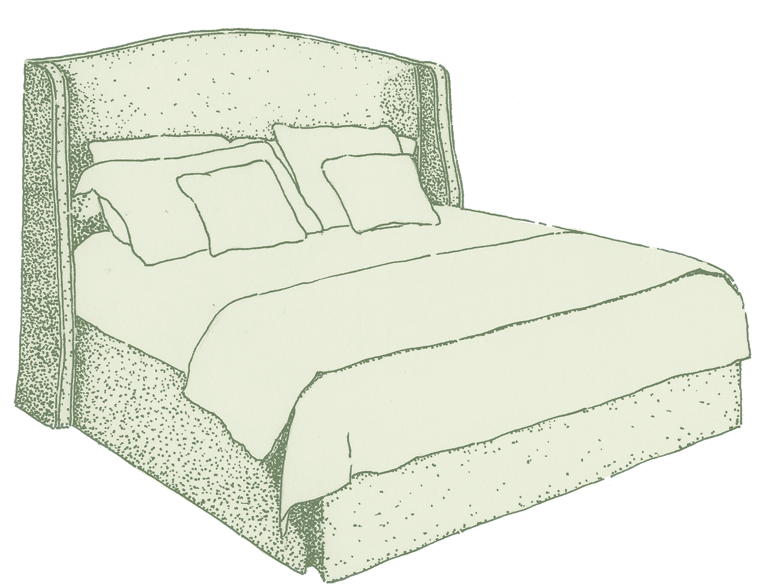 Winged Caldey Headboard