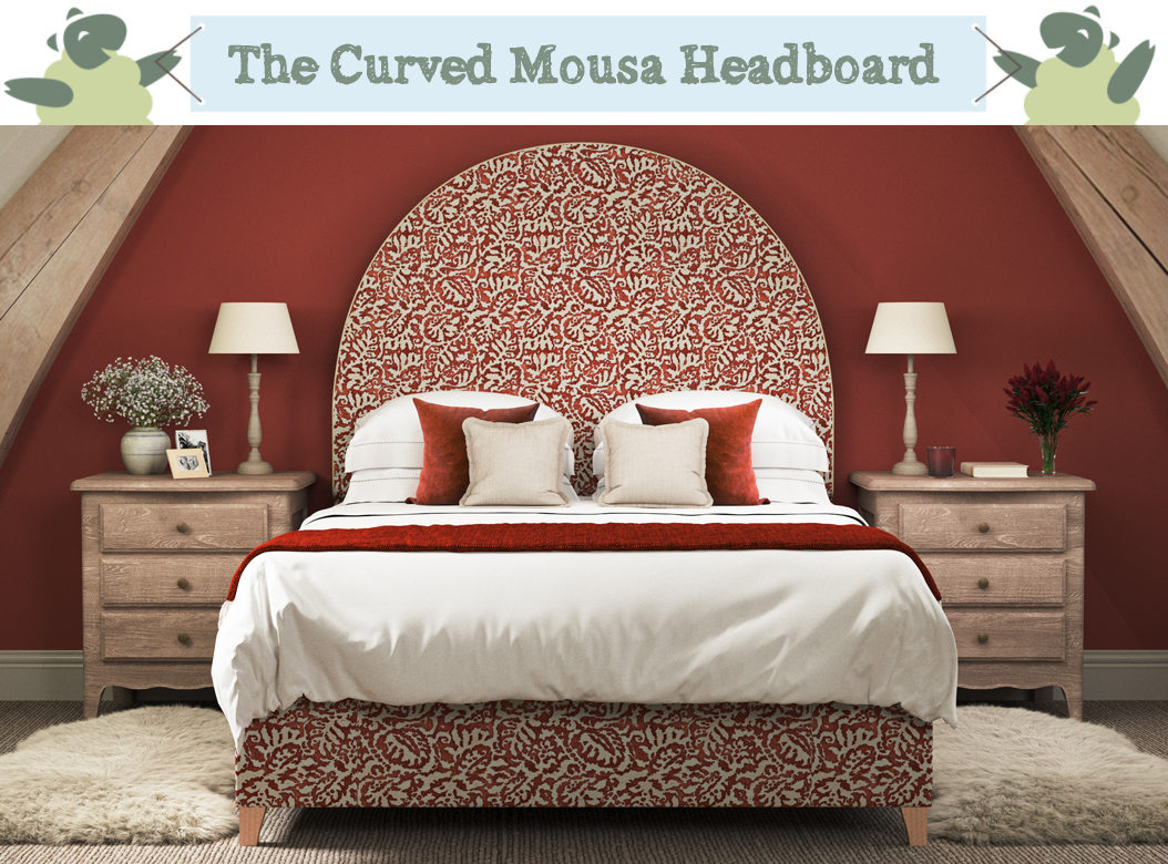 THW - Mousa Headboard -Majolica-Voodoo-Front-Contrast-Piped